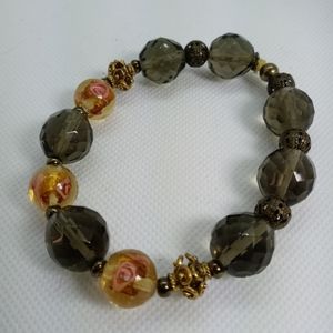 Smoky topaz bracelet
